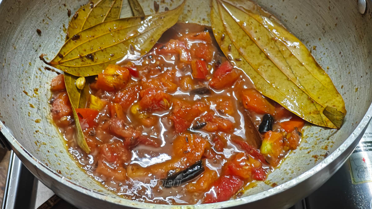 %Bengali phulkopi rosha cooking step 7 debjanir rannaghar