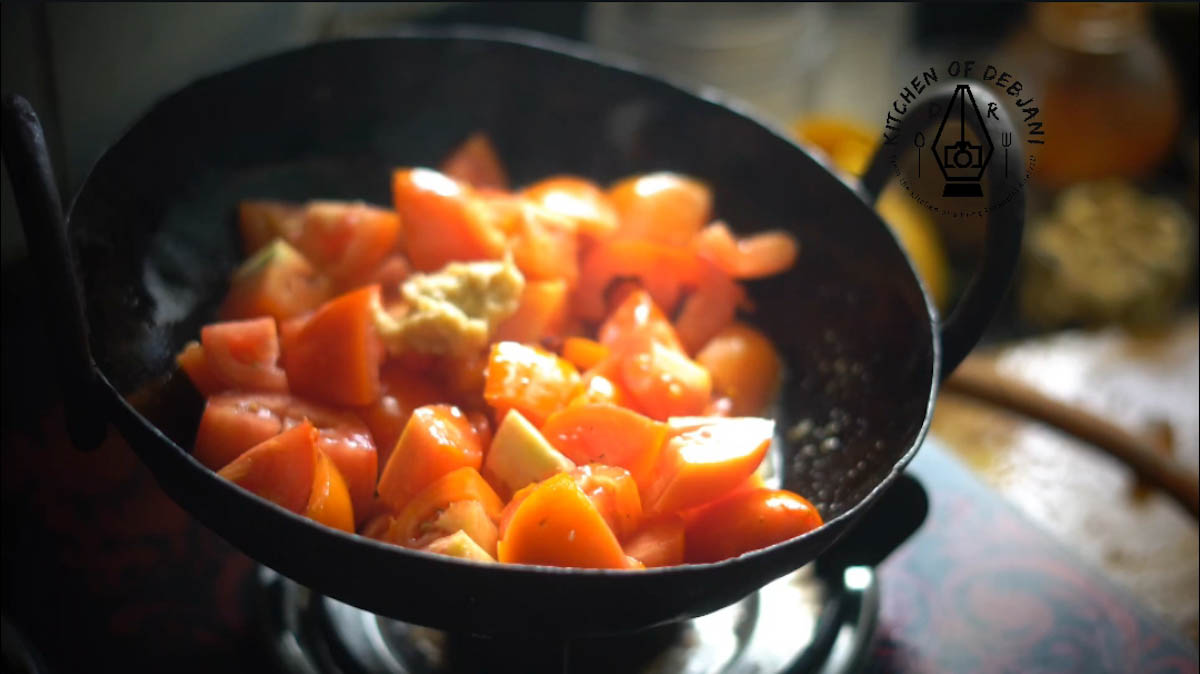 %bengali amsotto khejur tomator chutney recipe step 8 debjanir rannaghar