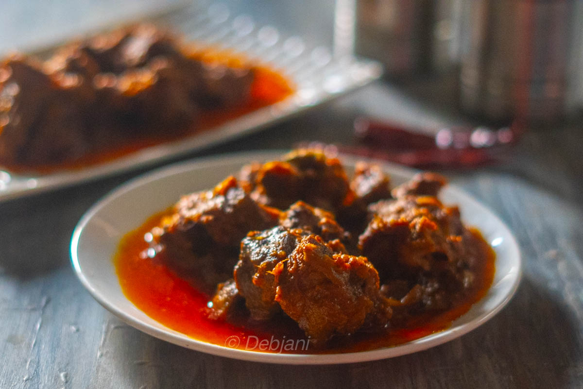 %Rajasthani Mutton curry recipe with mathania chili laal maans
