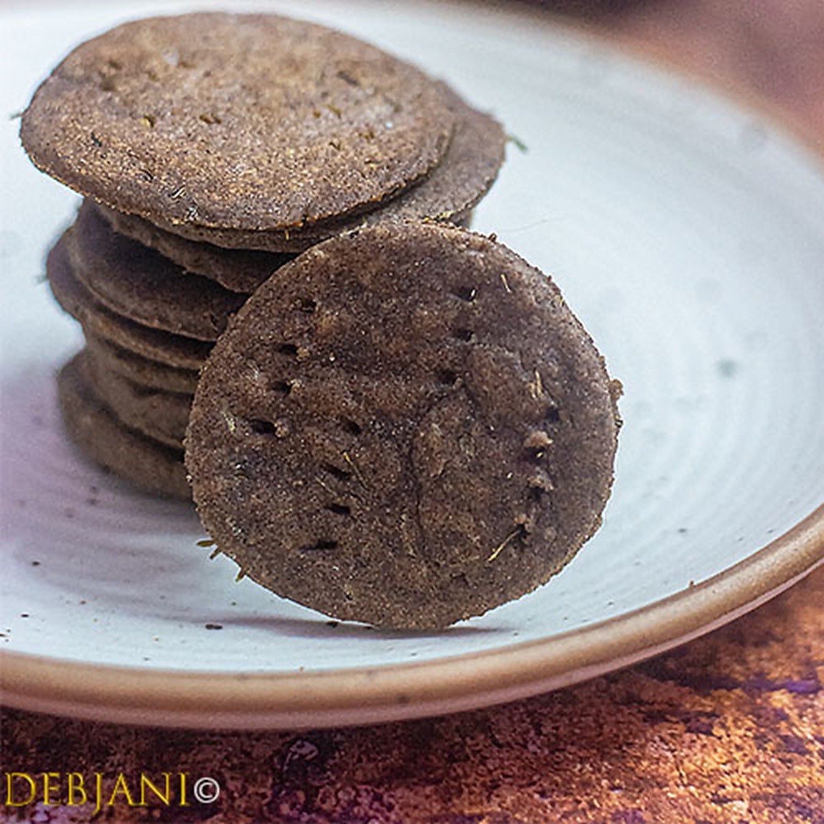 %Ragi Crackers Recipe Debjanir Rannaghar