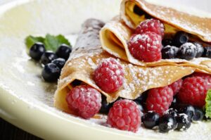 %Vanilla Fruit Cream Crepe Recipe Debjanir Rannaghar