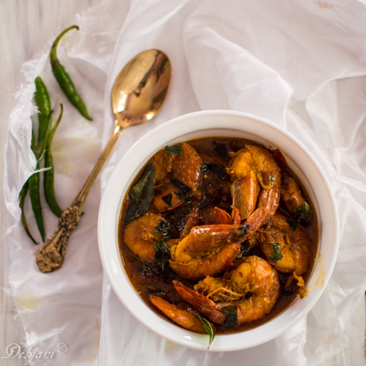 %Malabar Prawn Curry Recipe Debjanir Rannaghar