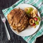 %Pancakes topped with Dulce de Leche and Fresh Fruits Recipe Debjanir Rannaghar