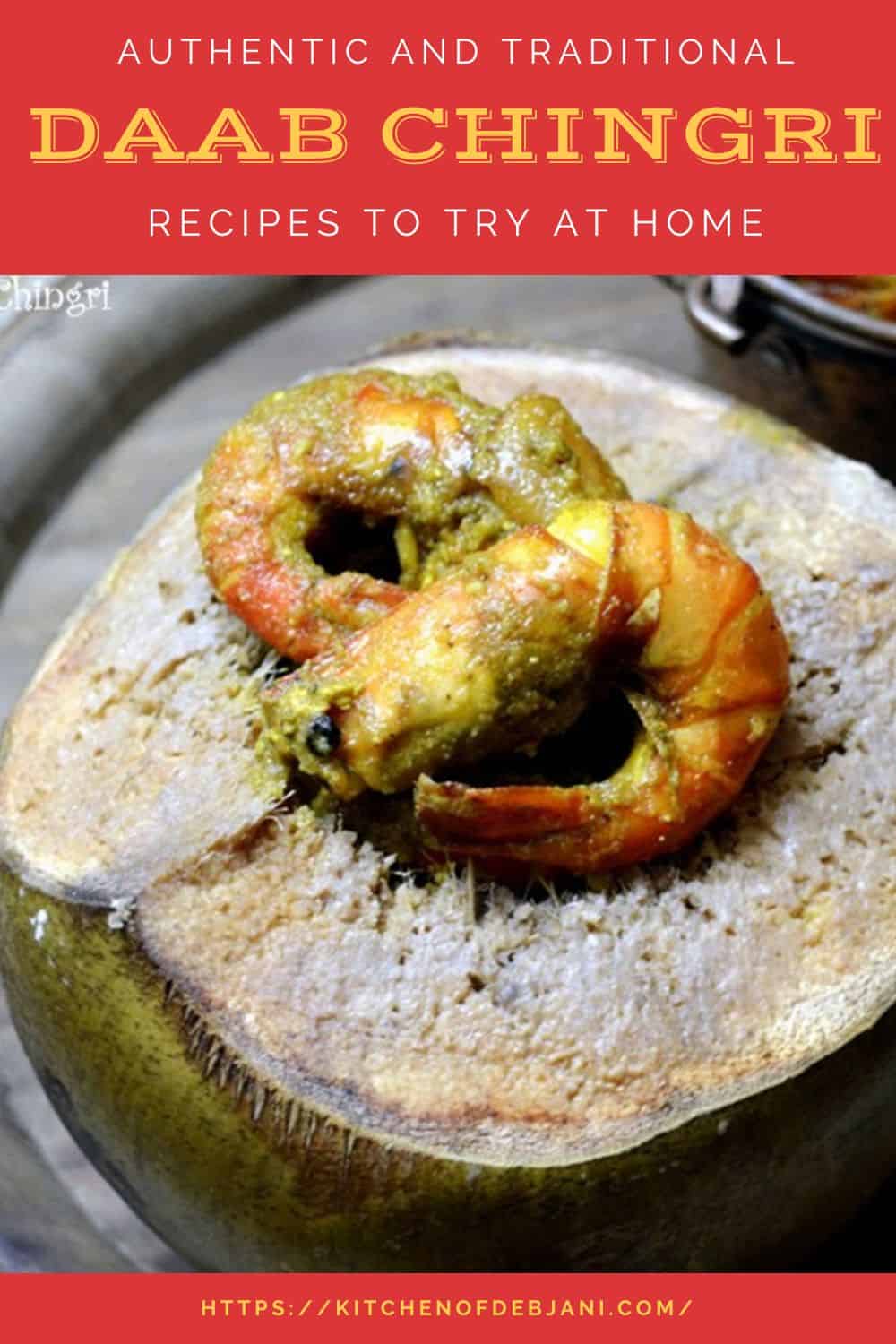 %Daab Chingri Recipe Debjanir Rannaghar Pinterest Pin