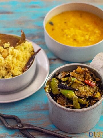 %Lau ar Aloo er Khosa Bhaja Recipe Debjanir Rannaghar