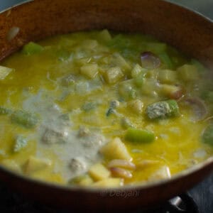 %bengali jhinge alu posto torkari recipe cooking step debjanir rannaghar