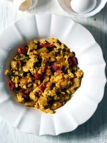 %Veggie scrambled eggs recipe debjanir rannaghar