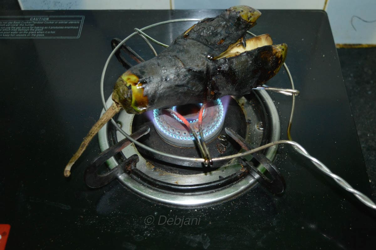 %baingan bharta making debjanir rannaghar