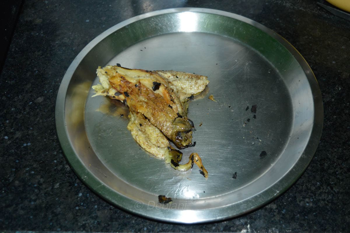 %baingan bharta making debjanir rannaghar