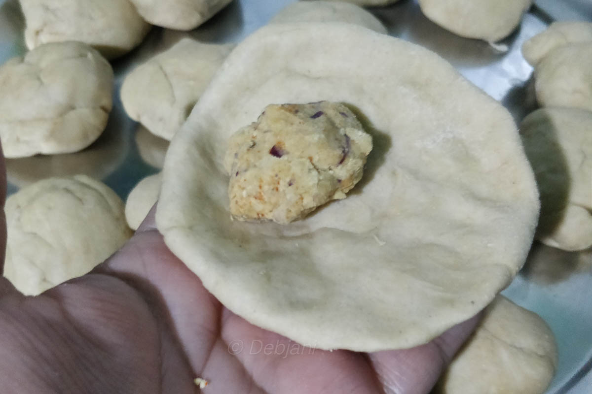 %sattu paratha making debjanir rannaghar