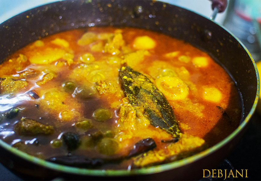 %Bengali Style Pork Curry Recipe Step Debjanir Rannaghar