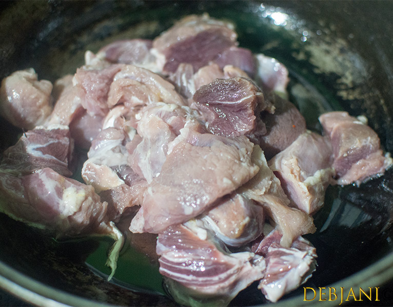%Bengali Style Pork Curry Recipe Step Debjanir Rannaghar