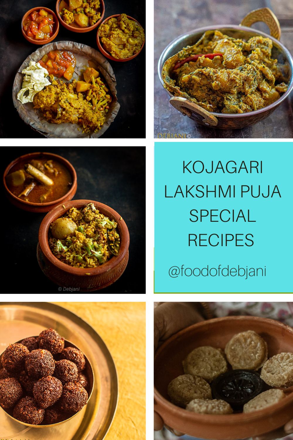 %Bengali Kojagari Lakshmi Puja special bhog recipes debjanir rannaghar Pinterest Pin