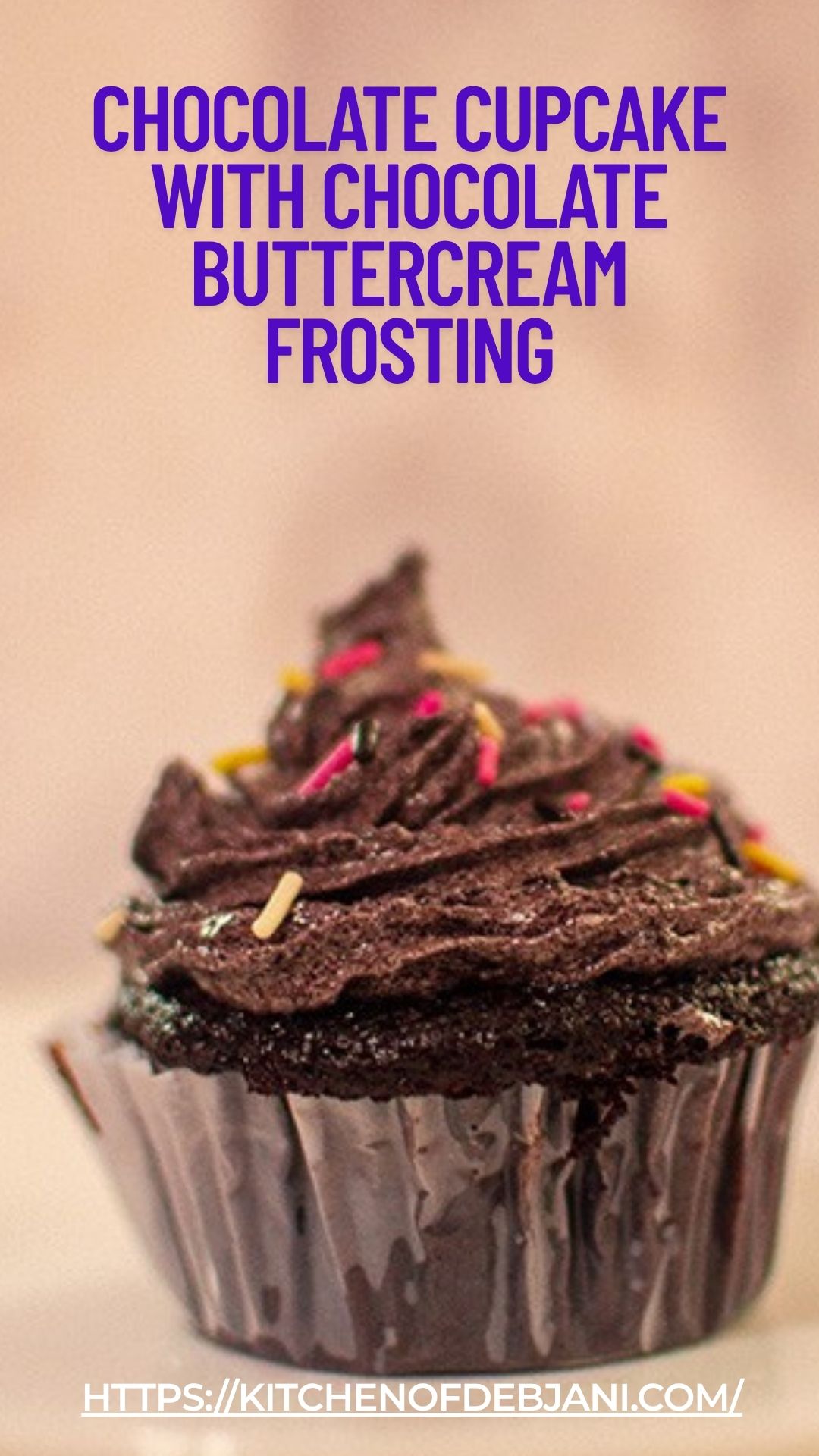 %Chocolate Cupcake with Chocolate Buttercream Frosting