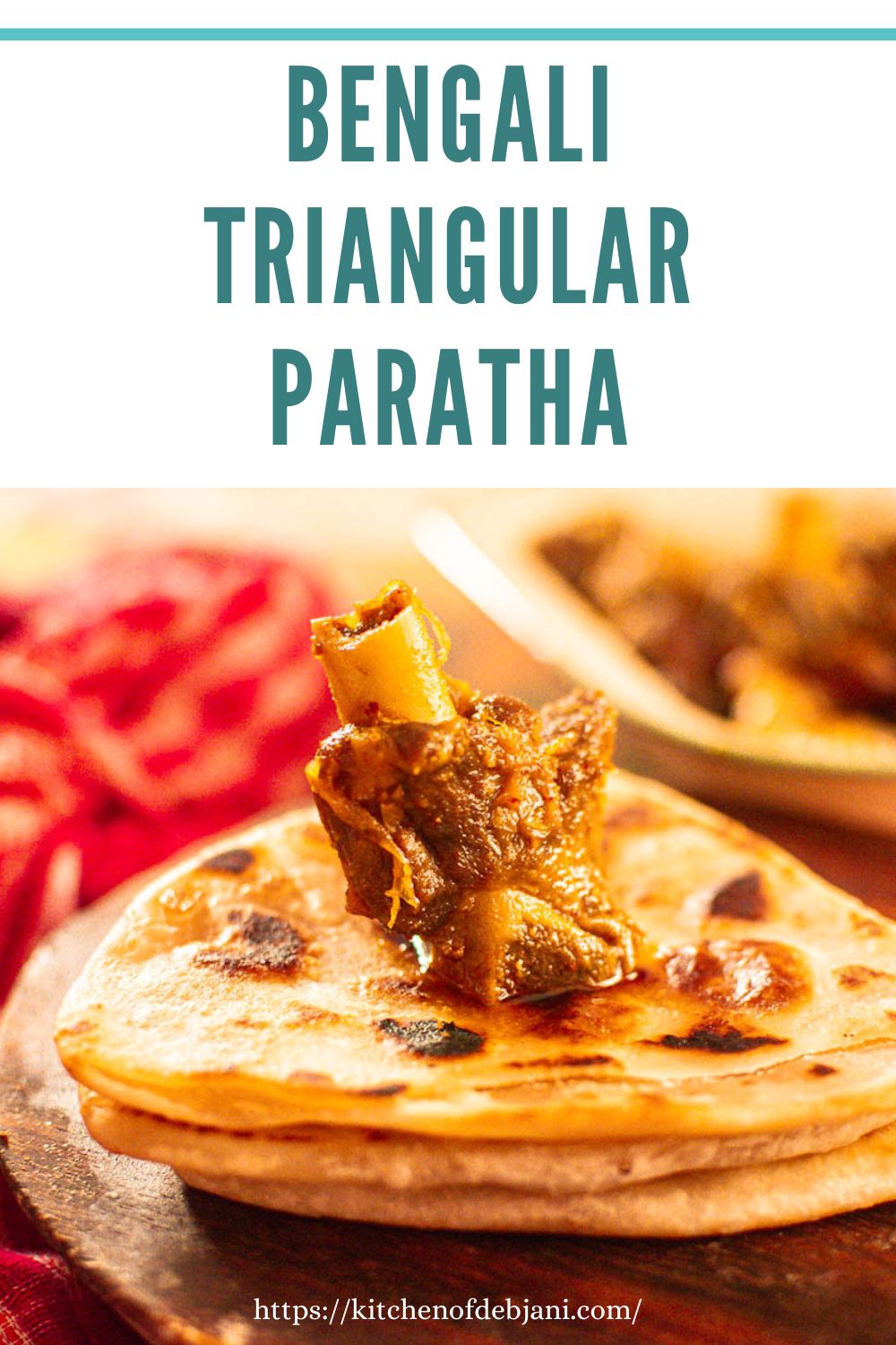 %Bengali Triangular Paratha Recipe Pinterest debjanir rannaghar
