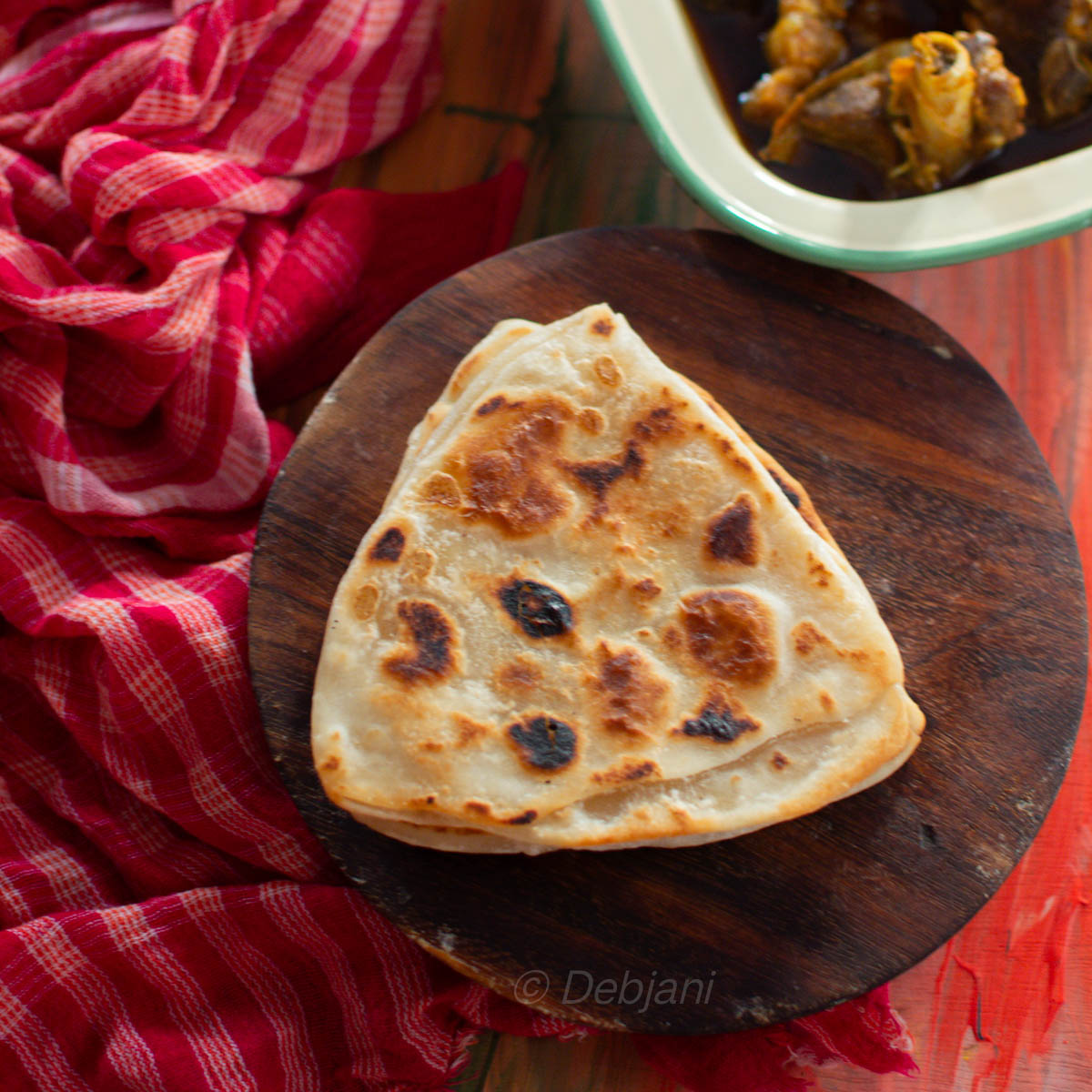 %bengali tinkona porota recipe debjanir rannaghar