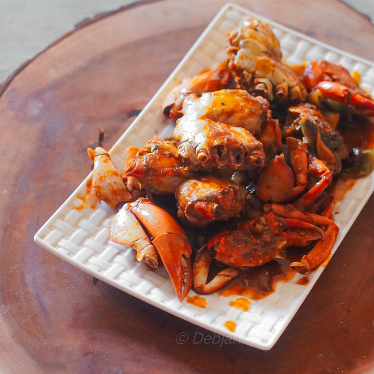 %crab in sweet chili sauce indo-chinese recipe debjanir rannaghar