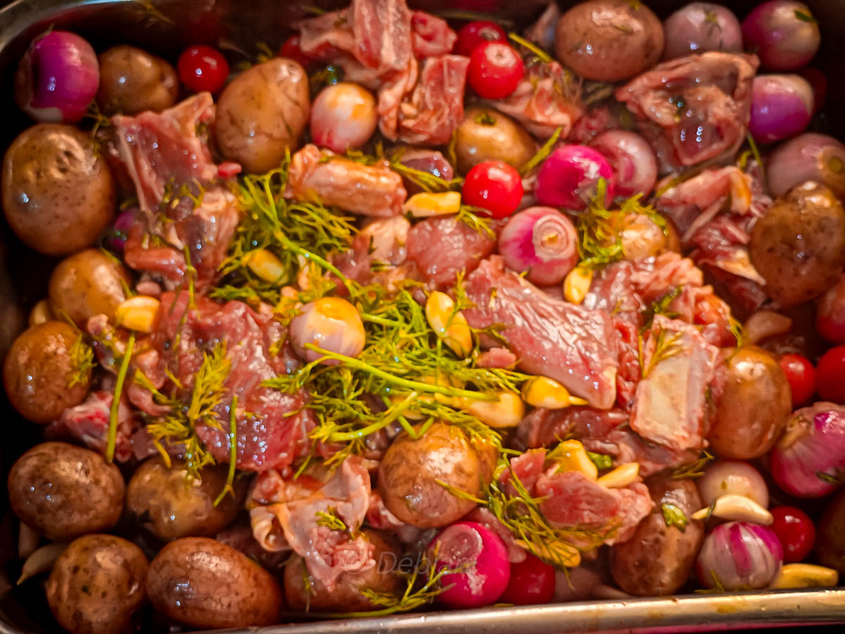 %making slow roasted mutton or lamb in oven recipe debjanir rannaghar