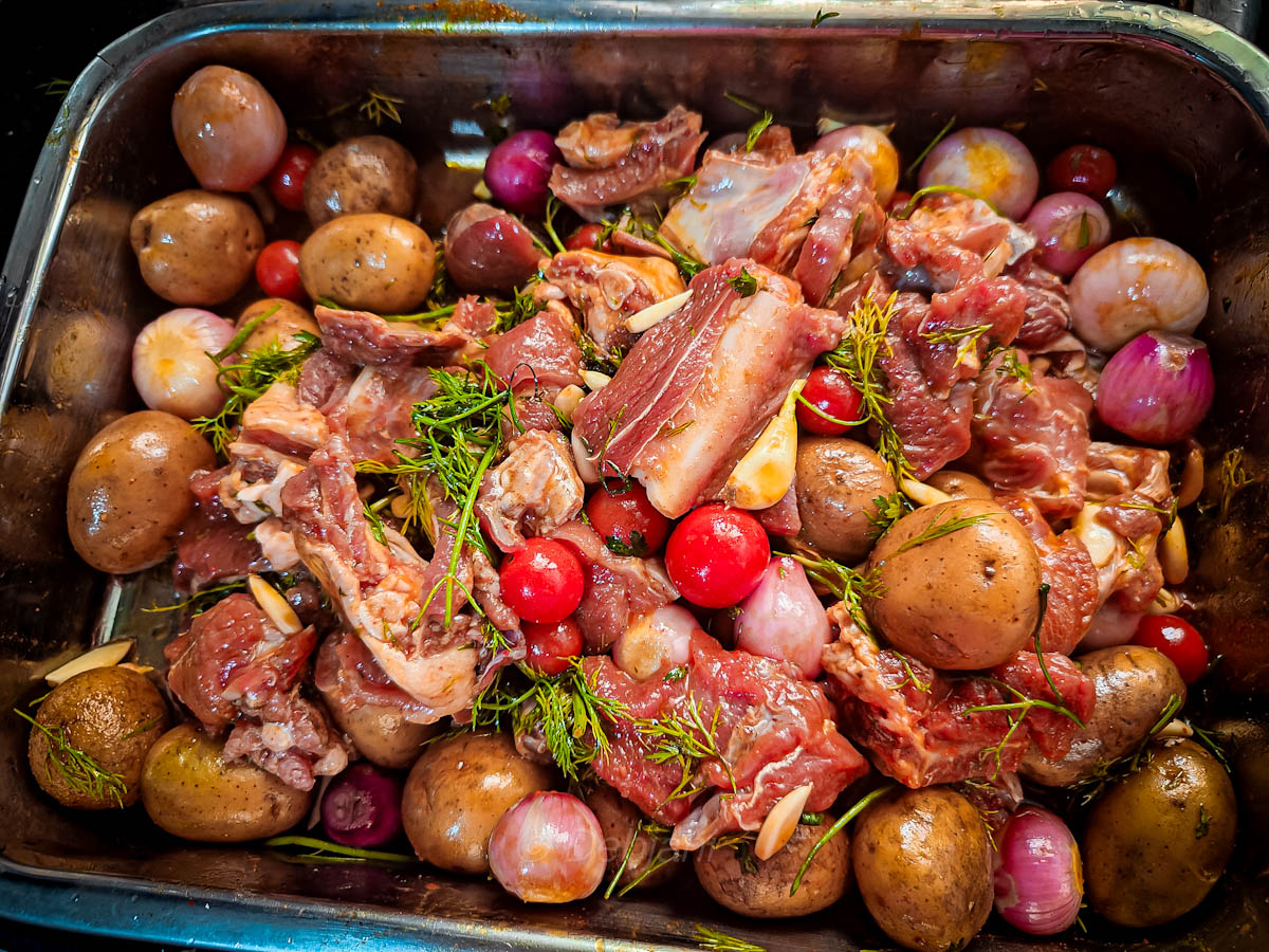 %making slow roasted mutton or lamb in oven recipe debjanir rannaghar