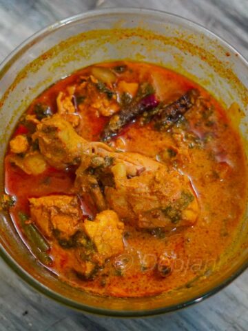 %Indian Chicken Curry in microwave recipe debjanir rannaghar