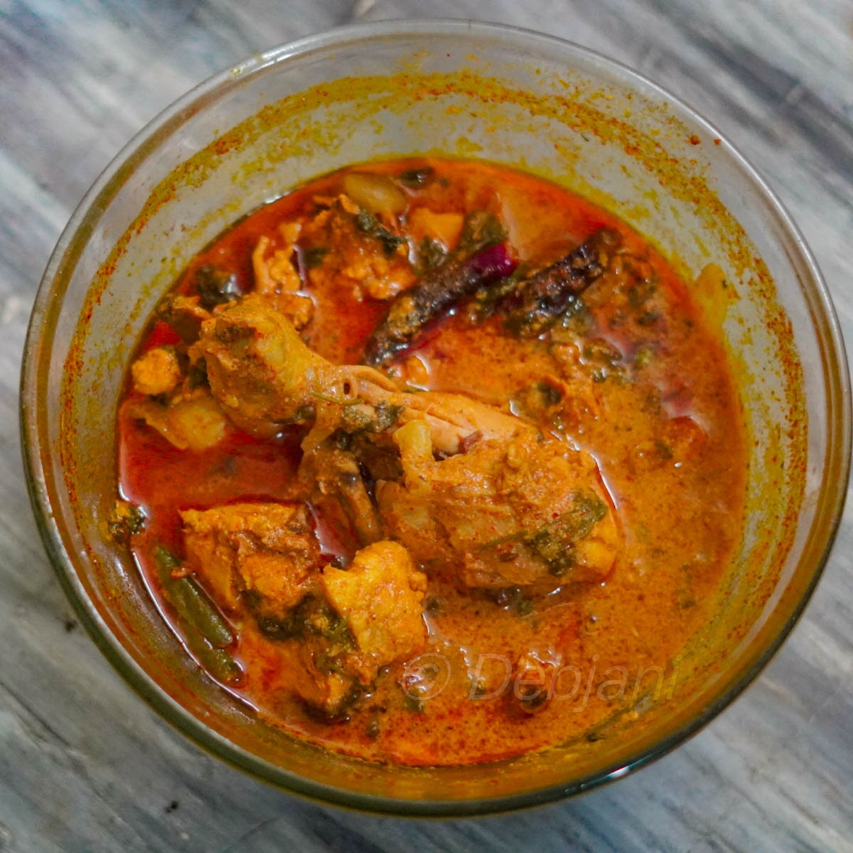 %Indian Chicken Curry in microwave recipe debjanir rannaghar