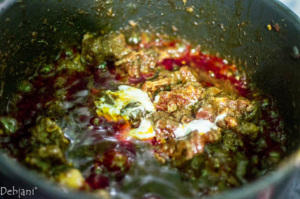 %Mutton Handi Kebab recipe step debjanir rannaghar