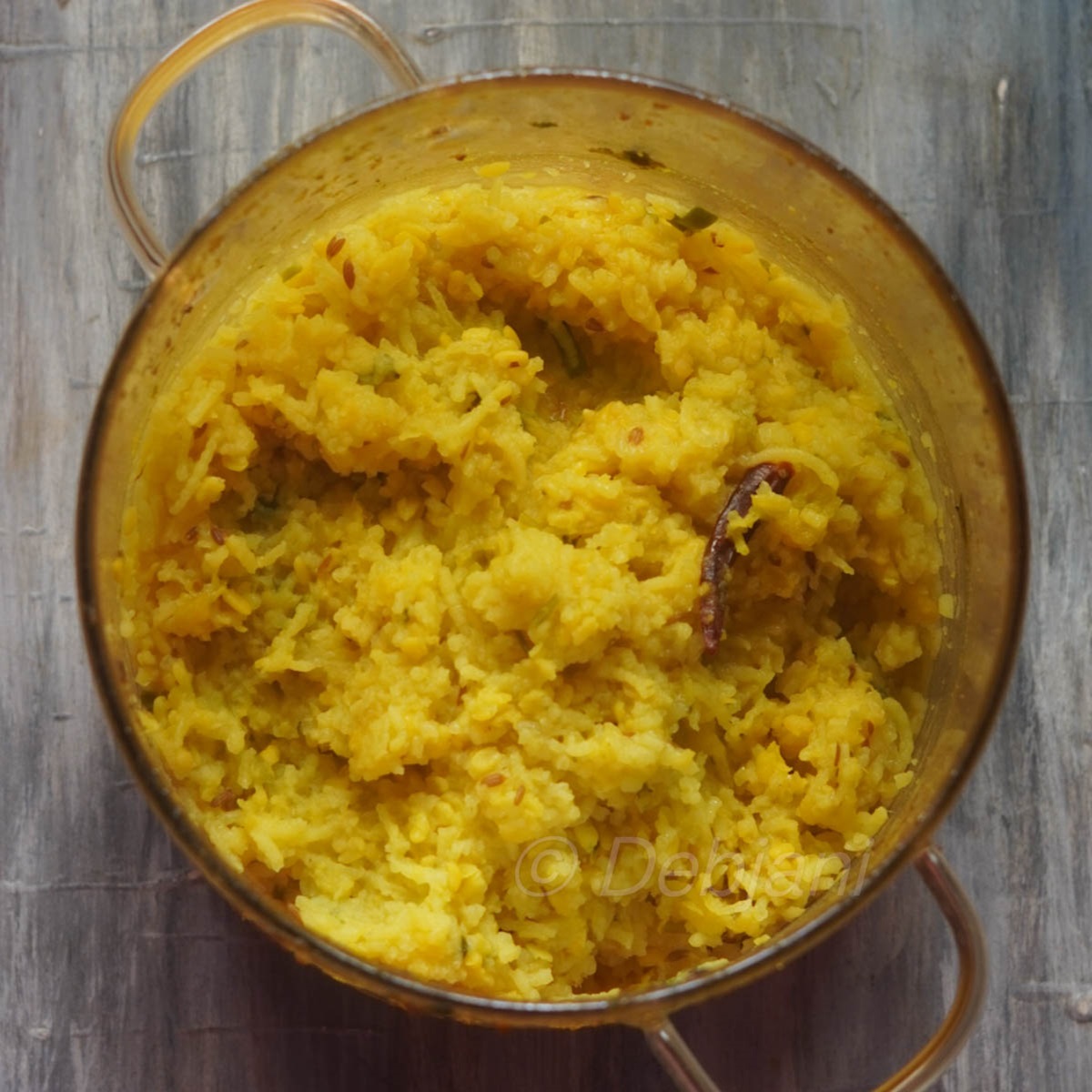 %basic moong daal khichdi recipe in microwave debjanir rannaghar