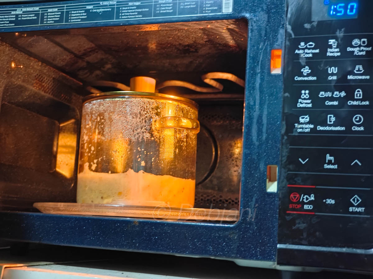 %cooking rava upma in a microwave recipe step debjanir rannaghar