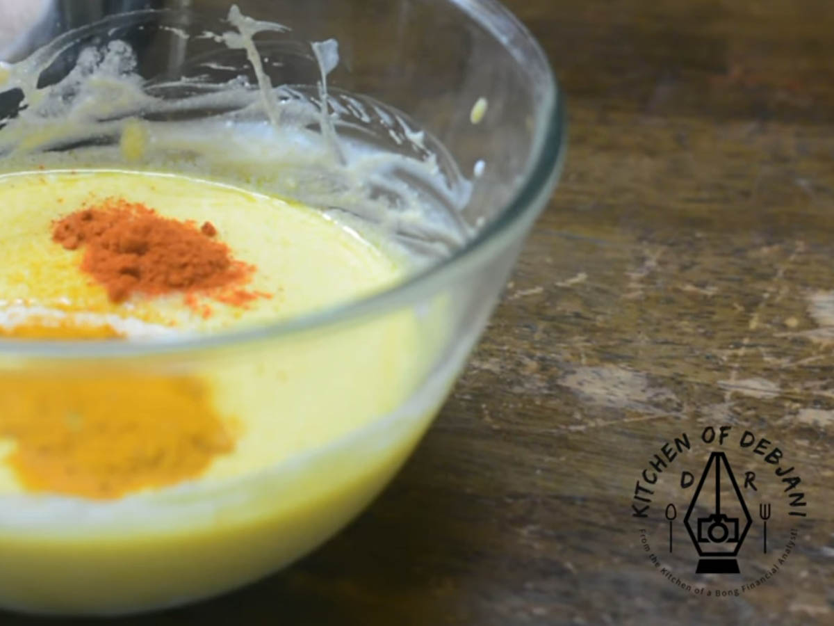 %hilsa fish in yogurt gravy recipe step debjanir rannaghar