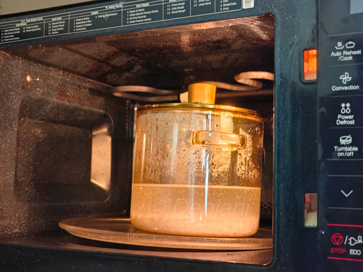 %how to cook basmati rice in a microwave recipe step debjanir rannaghar