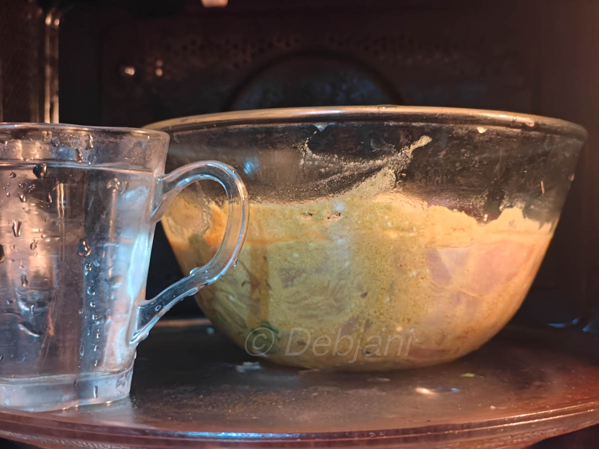 %basic chicken curry in microwave recipe step