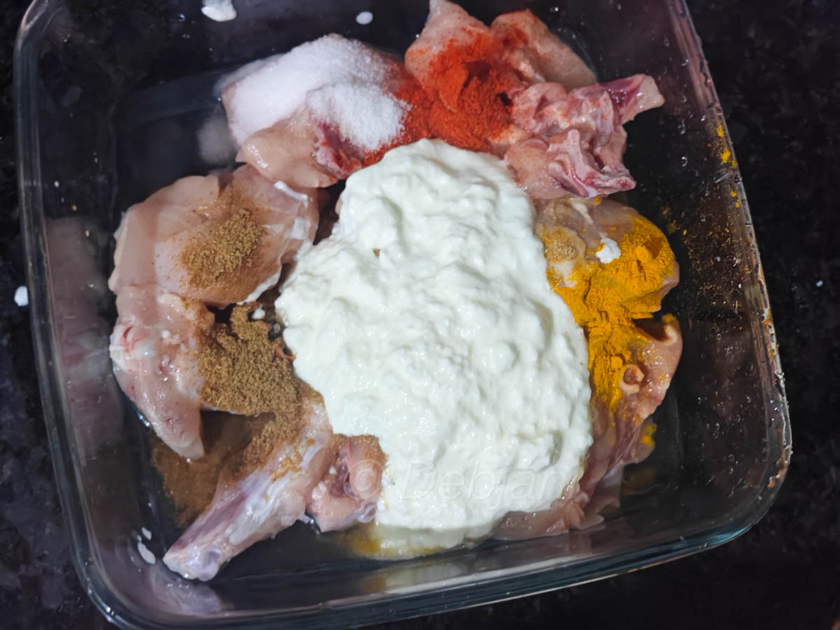 %chicken marination to cook in microwave