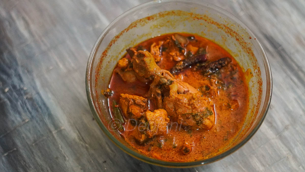 %microwave Chicken Curry recipe debjanir rannaghar