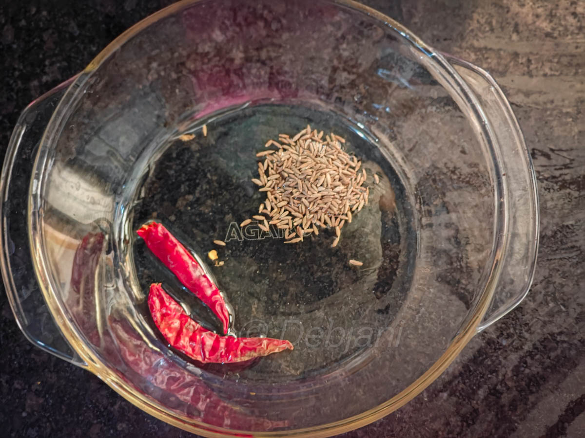 %tempering spices in microwave debjanir rannaghar