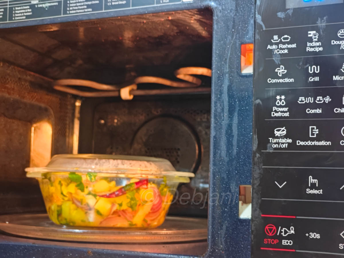 %microwave jeera aloo indian recipe step debjanir rannaghar