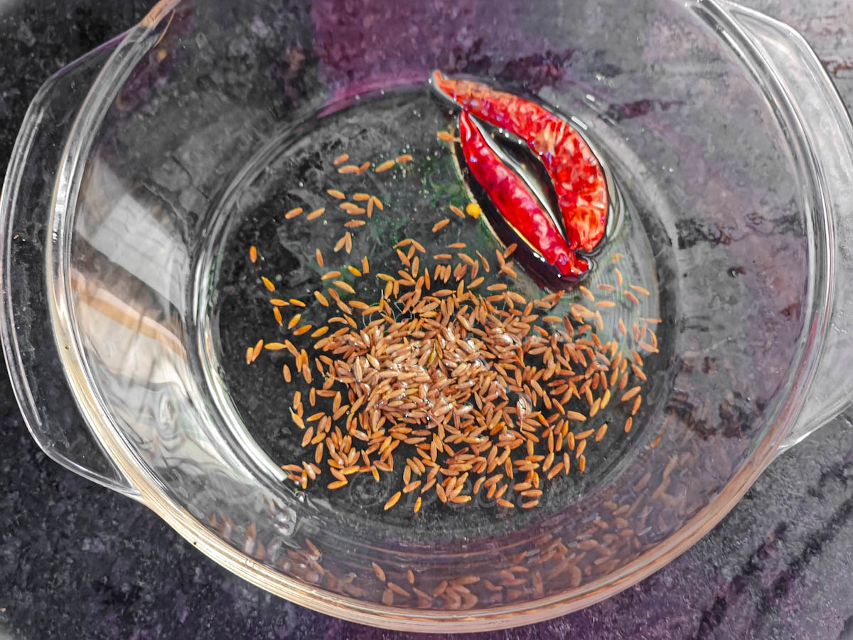 %tempering spices in microwave debjanir rannaghar