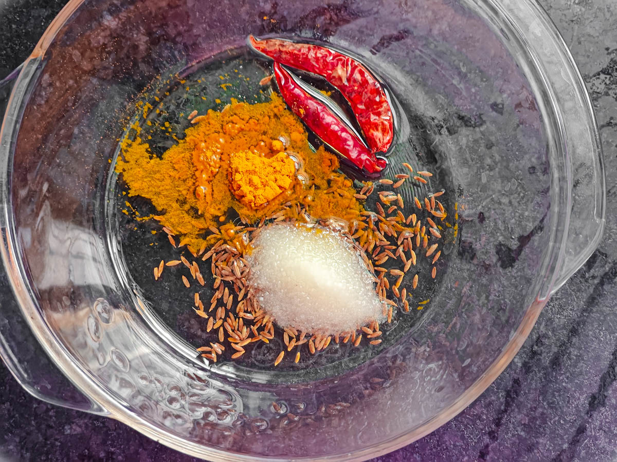 %microwave jeera aloo indian recipe step debjanir rannaghar