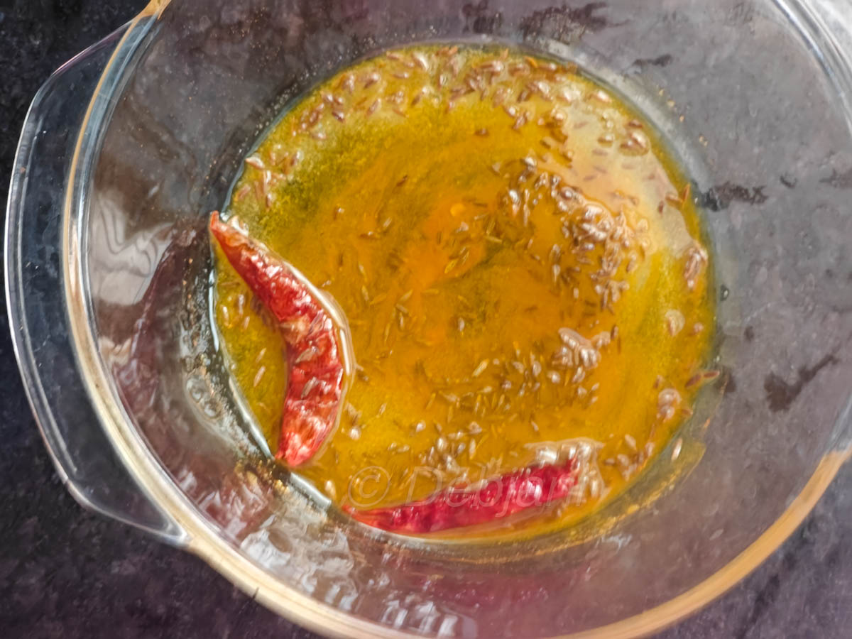 %microwave jeera aloo indian recipe step debjanir rannaghar