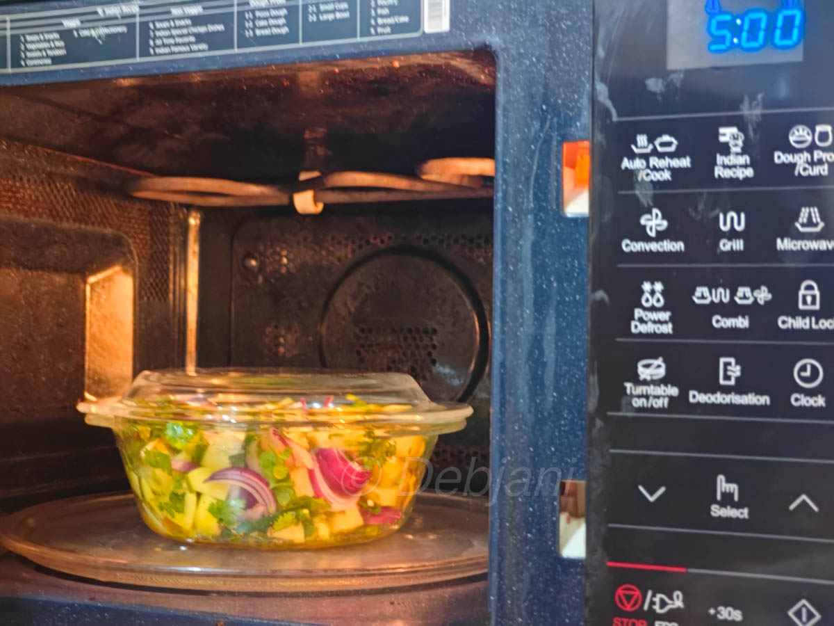 %microwave jeera aloo indian recipe step debjanir rannaghar