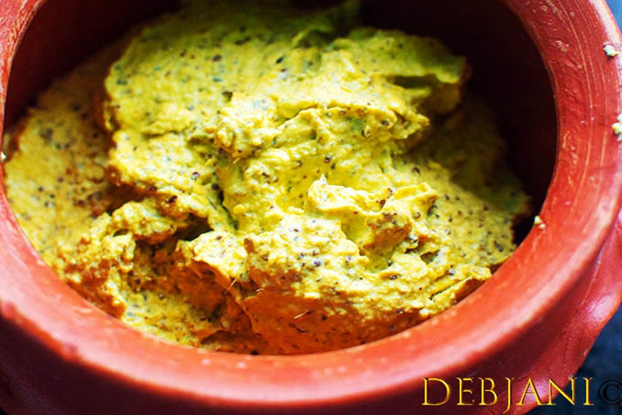 %Aam Kasundi Recipe step Debjanir Rannaghar