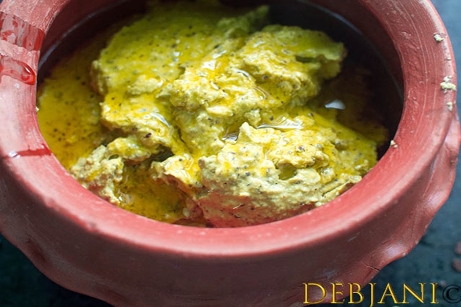 %Aam Kasundi Recipe step Debjanir Rannaghar