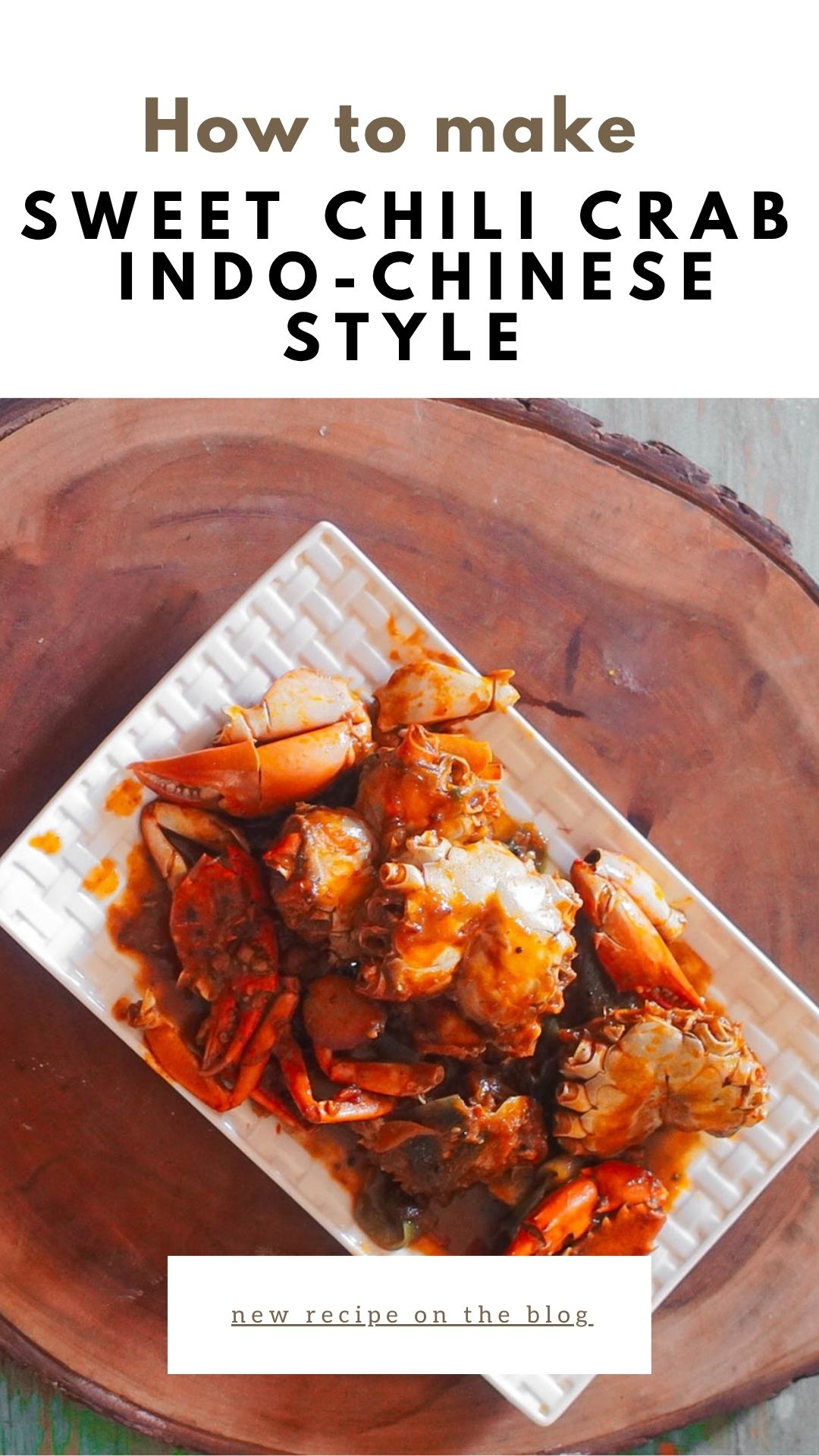 %Sweet Chili Crab - Indo-Chinese Style debjanir rannaghar Pinterest Pin
