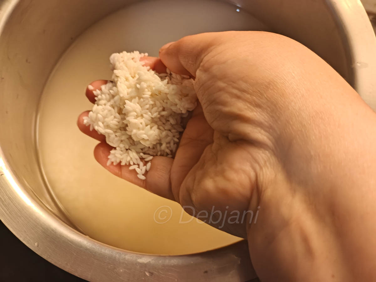 %soaked gobindobhog rice