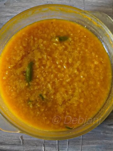 %bengali masoor dal shiddho in microwave recipe debjanir rannaghar