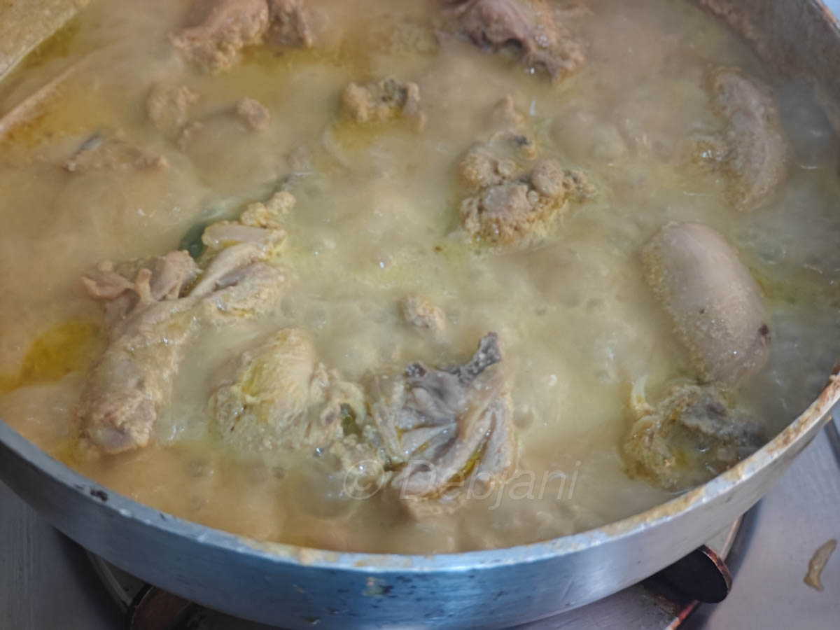 %posto murgi recipe cooking step