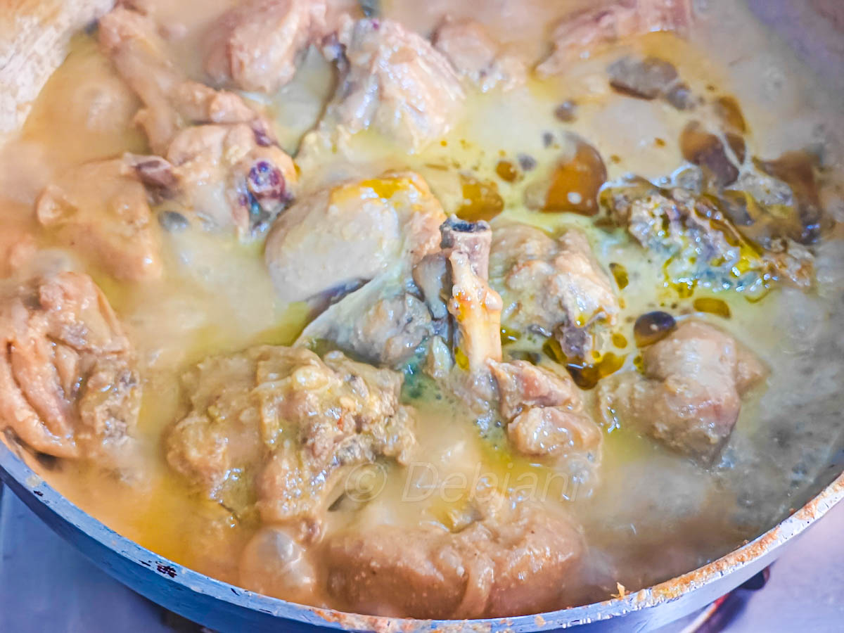 %posto murgi recipe cooking step