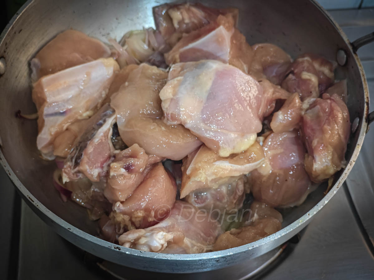 %bengali poppy seed and chicken curru recipe step