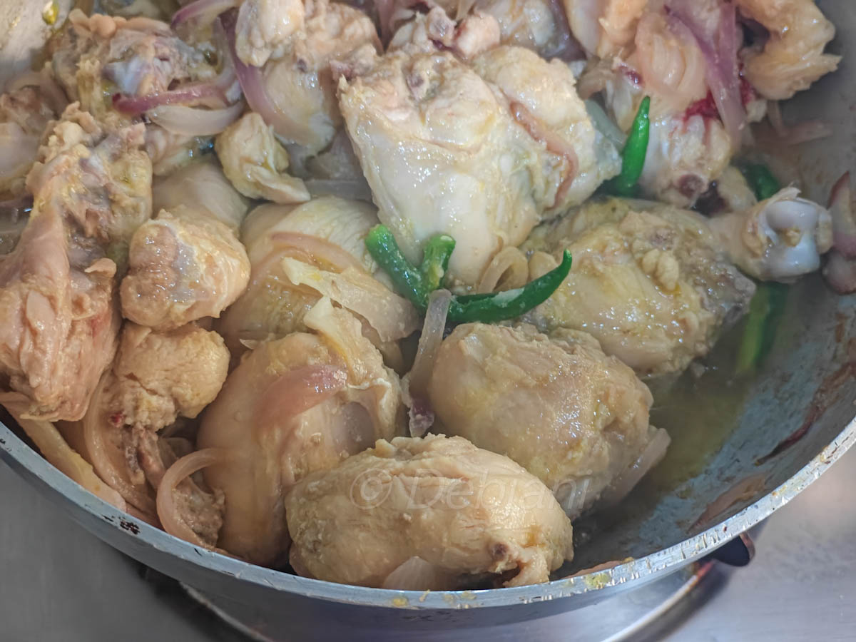 %bengali poppy seed and chicken curru recipe step