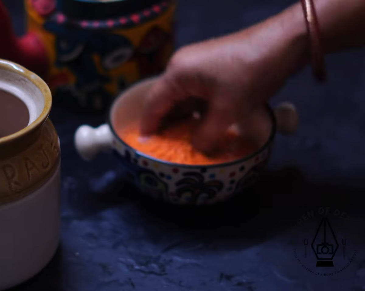 %washing and soaking masoor dal