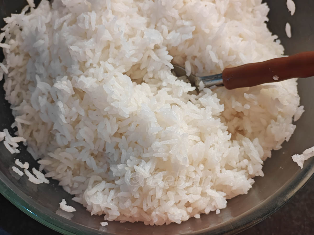 %perfect gobindobhog chal-er bhat cooking process in microwave